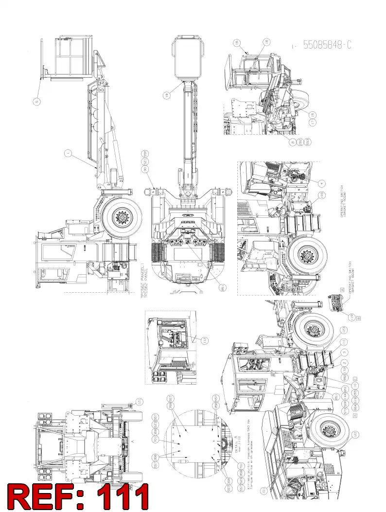 55085228 550 852 28 Assembly - Sandvik Technical Drawing