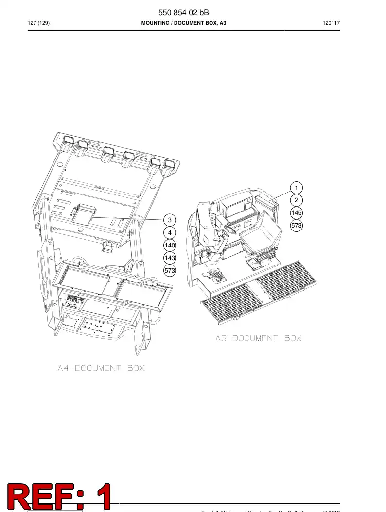 55085238 550 852 38 Enclosure, Documents - Sandvik Technical Drawing