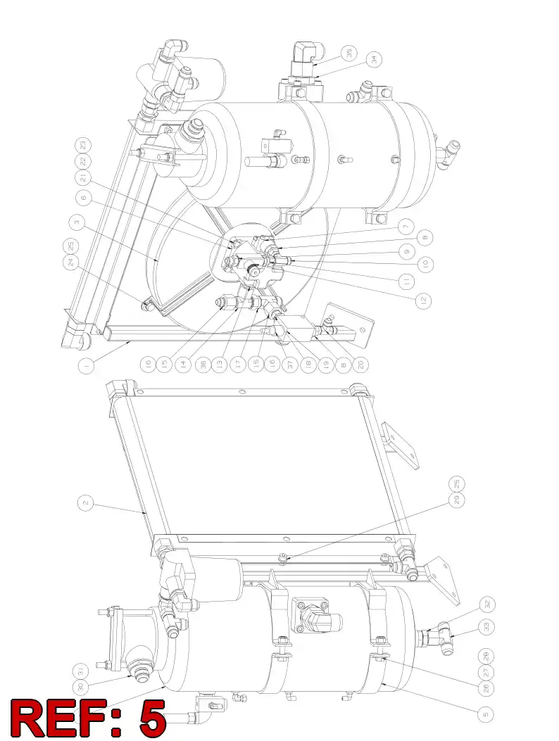 55085324 550 853 24 Strap, Metal - Sandvik Technical Drawing