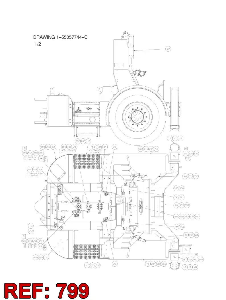 55085329 550 853 29 SCREW SET - Sandvik Technical Drawing