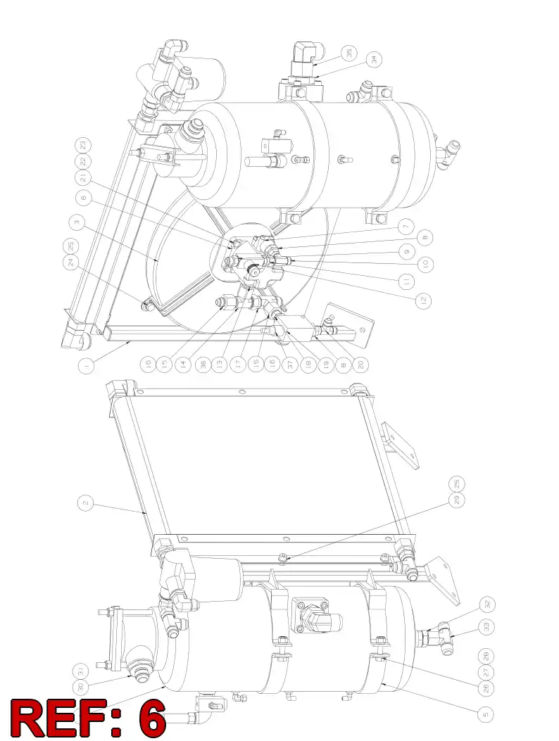 55085359 550 853 59 Hydraulic Motor, Gear - Sandvik Technical Drawing