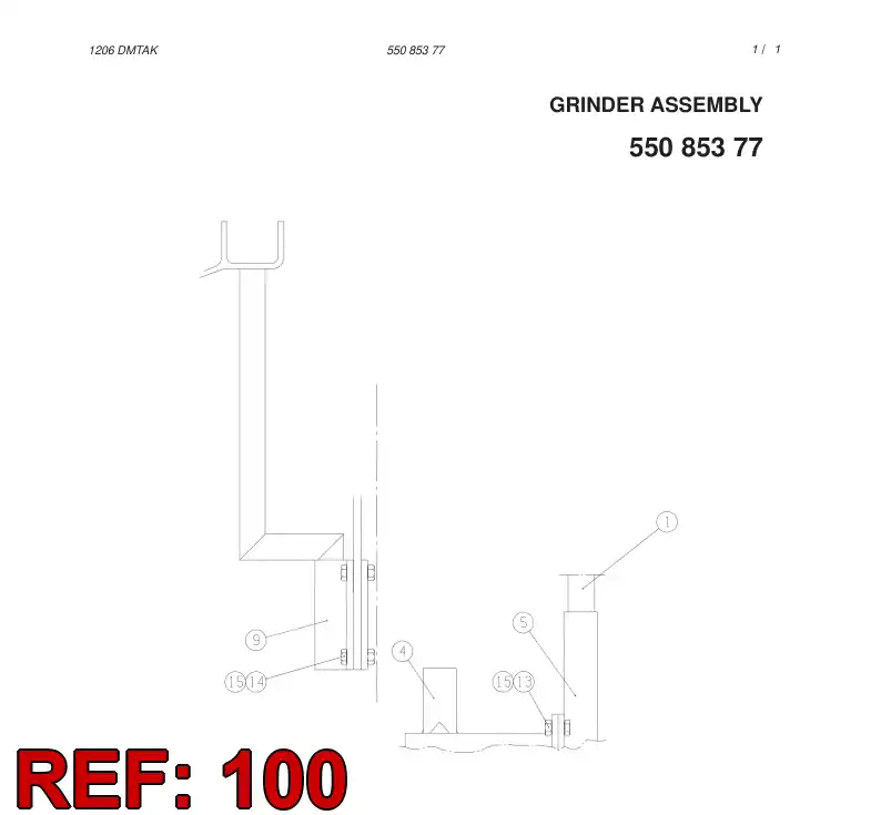 55085374 550 853 74 HYDRAULIC DIAGRAM - Sandvik Technical Drawing