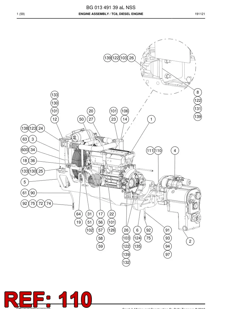 55085432 550 854 32 Hexagon socket head bolt - Sandvik Technical Drawing