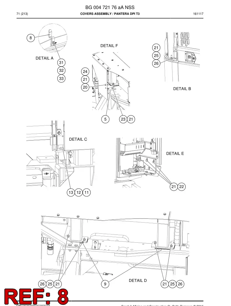 55085525a 550 855 25a Plate - Sandvik Technical Drawing