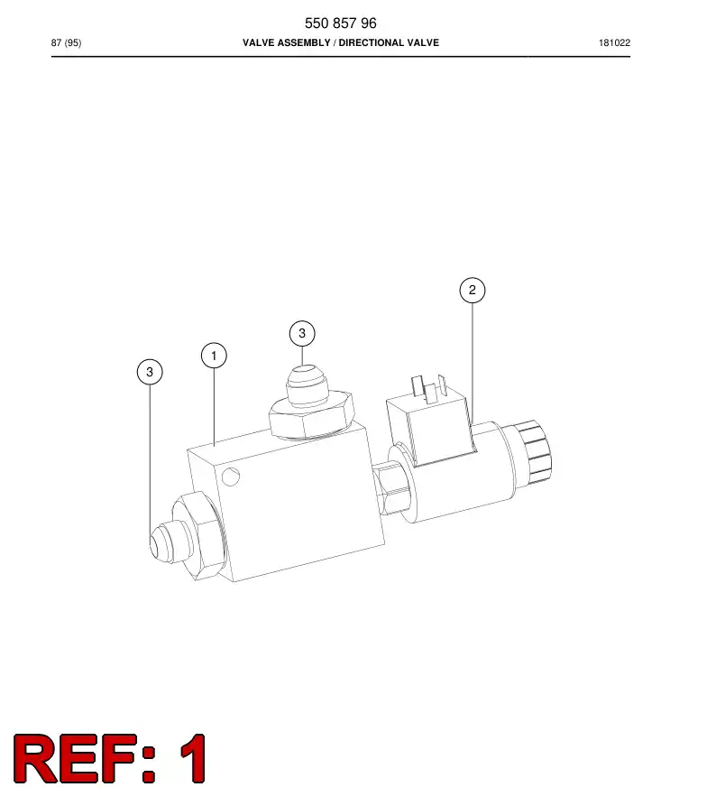 55085603 550 856 03 Manifold Body, Valve - Sandvik Technical Drawing