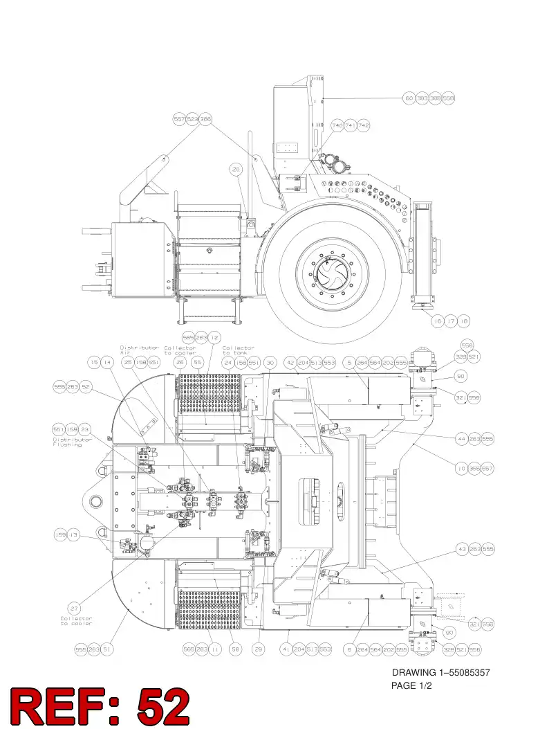55085619 550 856 19 SIDE BOX - Sandvik Technical Drawing