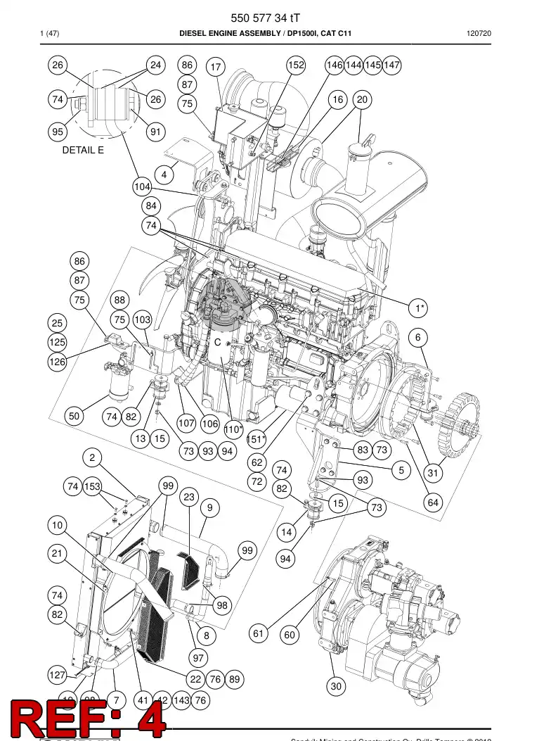 55085631 550 856 31 Plate - Sandvik Technical Drawing