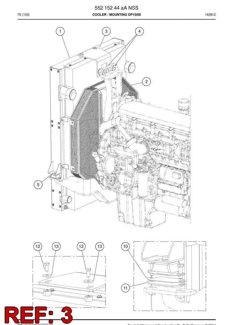 55085631d 550 856 31d Plate - Sandvik Technical Drawing
