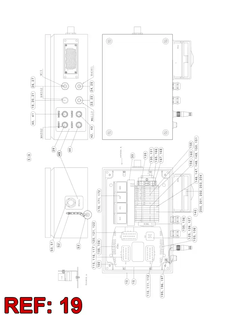 55085679 550 856 79 Entry, Cable - Sandvik Technical Drawing
