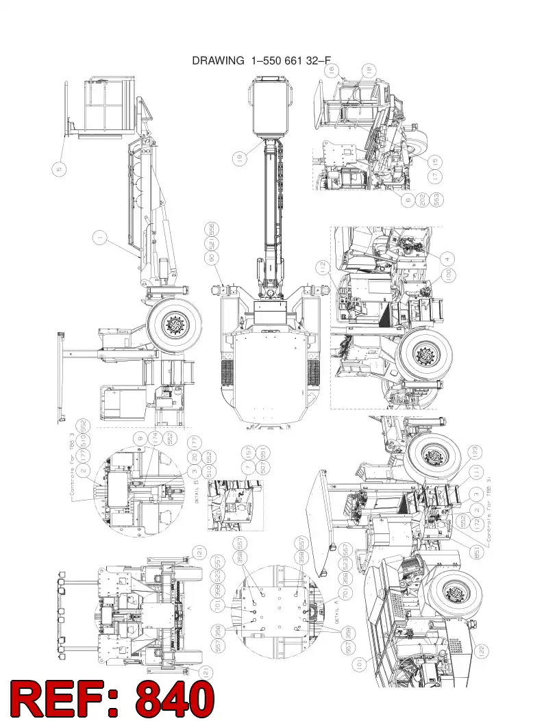 55085773 550 857 73 HOSING - Sandvik Technical Drawing