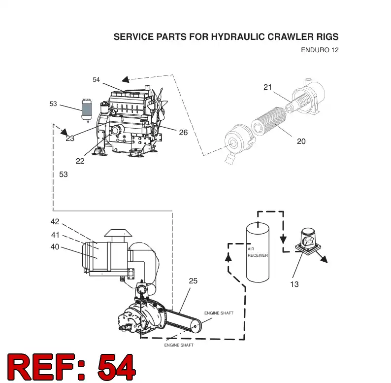 55085814 550 858 14 BREATHER KIT - Sandvik Technical Drawing