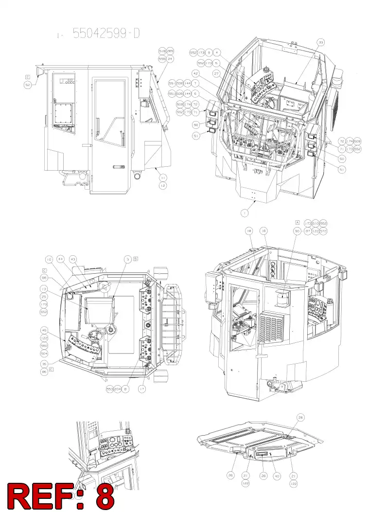 55085839 550 858 39 ASSEMBLY - Sandvik Technical Drawing