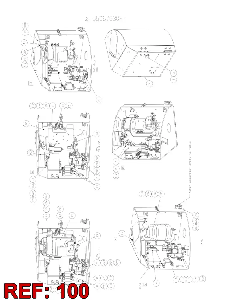 55085862 550 858 62 HOSING - Sandvik Technical Drawing
