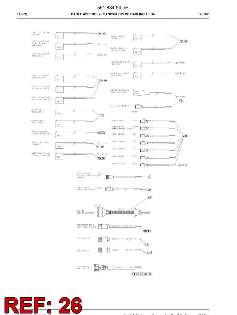55085923 550 859 23 Housing - Sandvik Technical Drawing