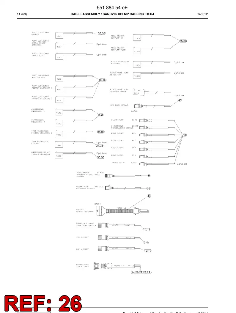 55085923a 550 859 23a Housing - Sandvik Technical Drawing