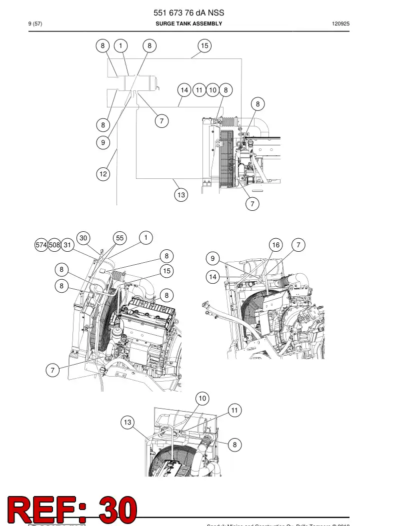 55085945b 550 859 45b Bracket - Sandvik Technical Drawing