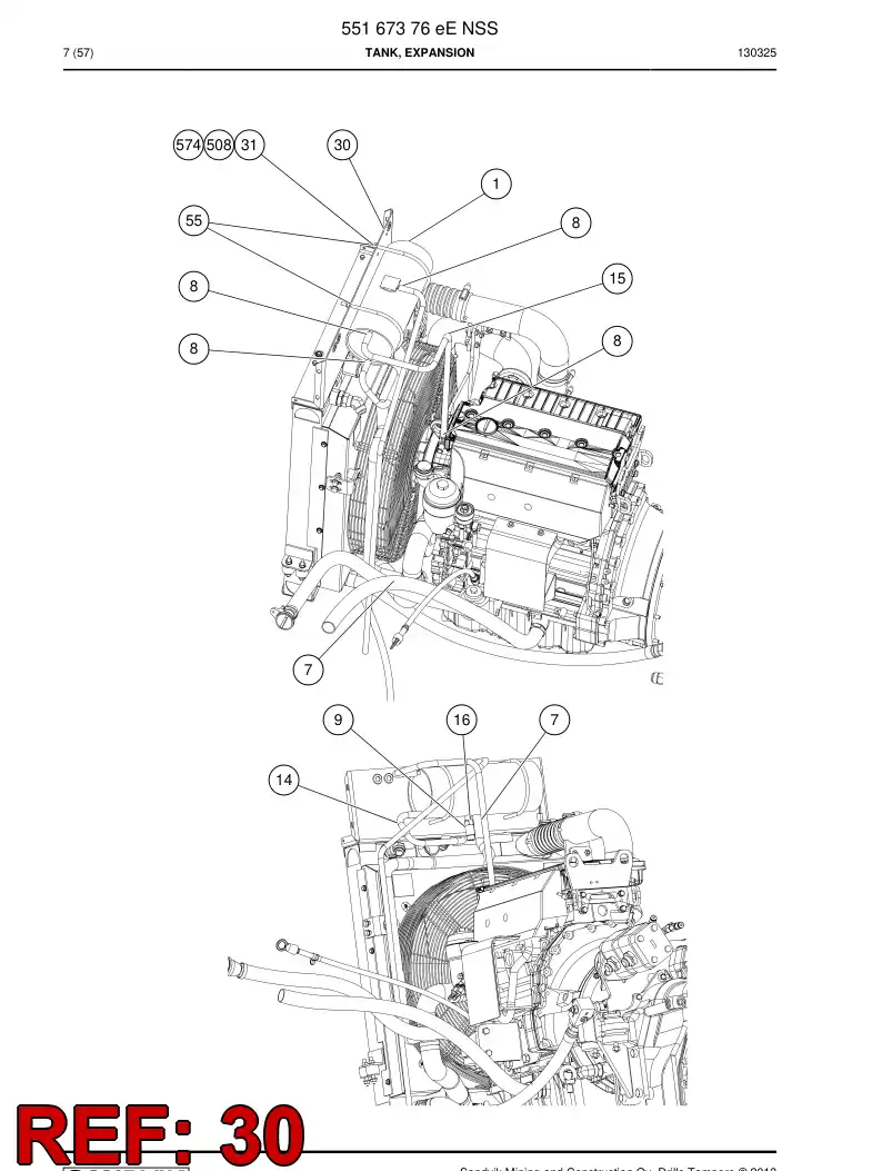 55085945c 550 859 45c Bracket - Sandvik Technical Drawing