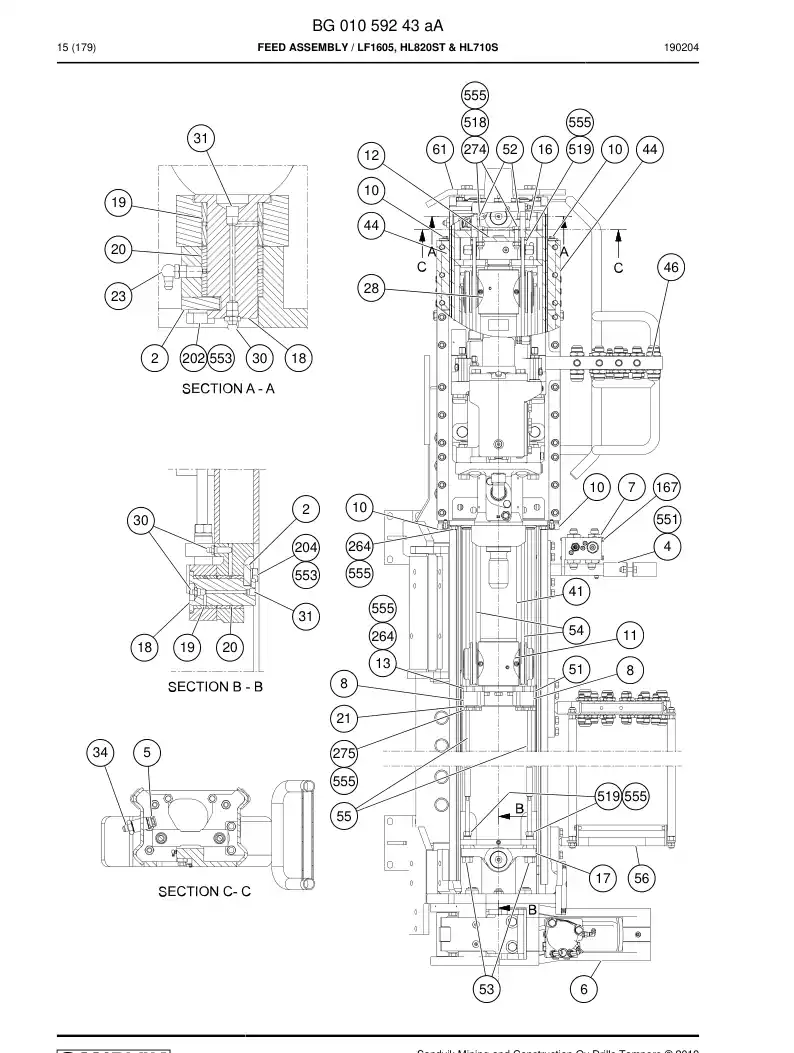 55085998a 550 859 98a STRIP, GUIDE - Sandvik Technical Drawing