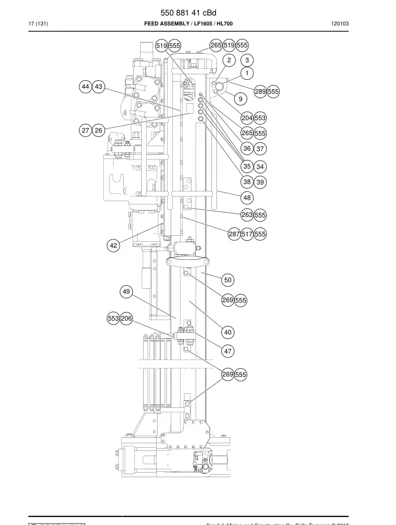 55086006 550 860 06 Guide strip - Sandvik Technical Drawing