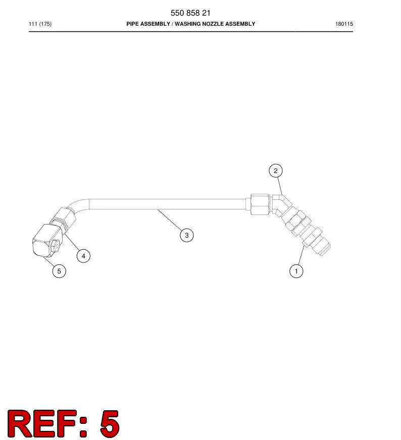 55086015 550 860 15 BOQUILLA - Sandvik Technical Drawing