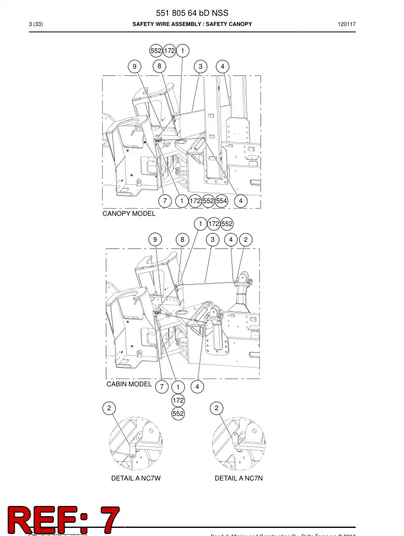 55086052a 550 860 52a Guard - Sandvik Technical Drawing