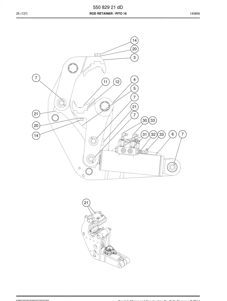 55086143 550 861 43 MORDAZA - Sandvik Technical Drawing