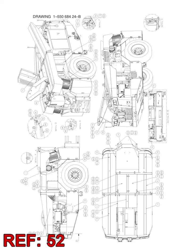 55086176 550 861 76 PLATE - Sandvik Technical Drawing