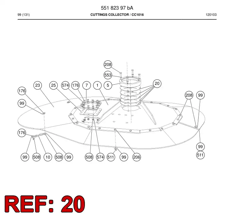 55086276 550 862 76 Gasket plate - Sandvik Technical Drawing