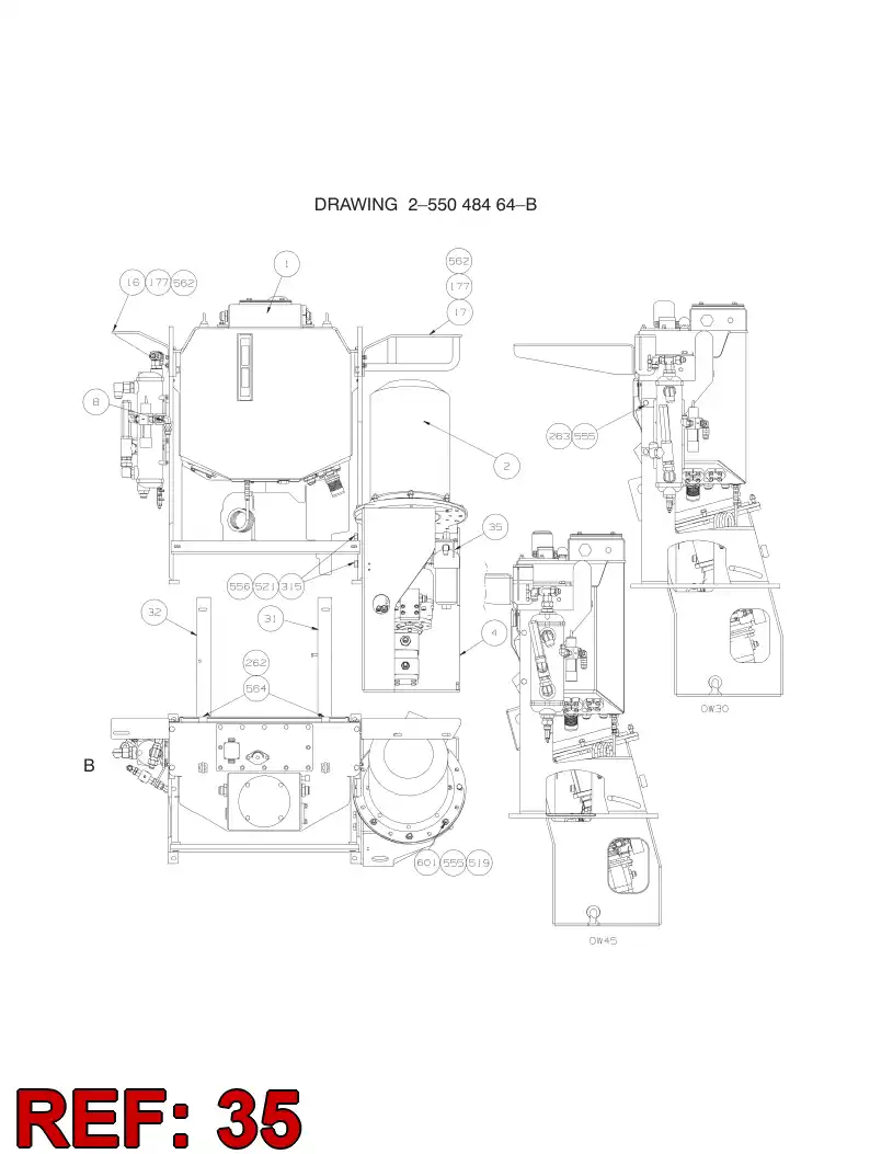 55086288 550 862 88 GUARD - Sandvik Technical Drawing