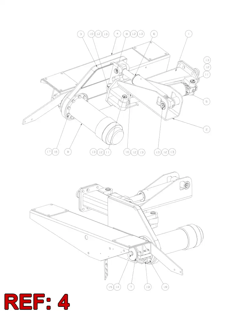 55086293 550 862 93 CRADLE ASSEMBLY - Sandvik Technical Drawing