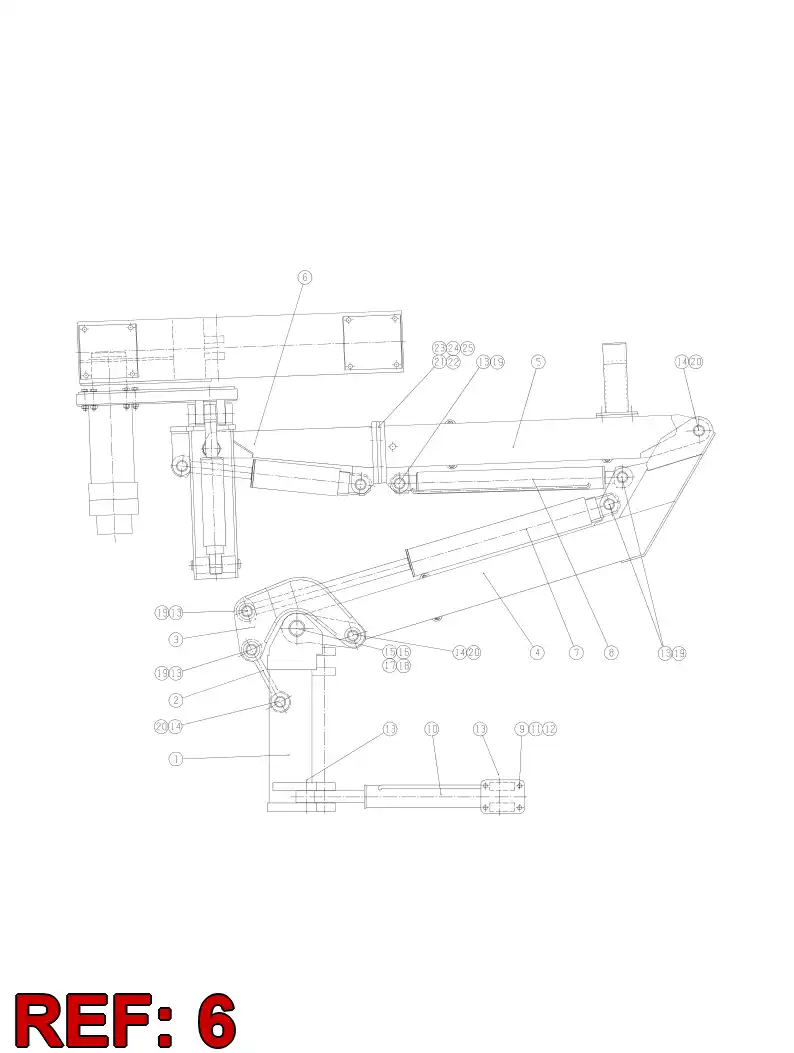 55086350 550 863 50 SWINGING MECHANISM - Sandvik Technical Drawing