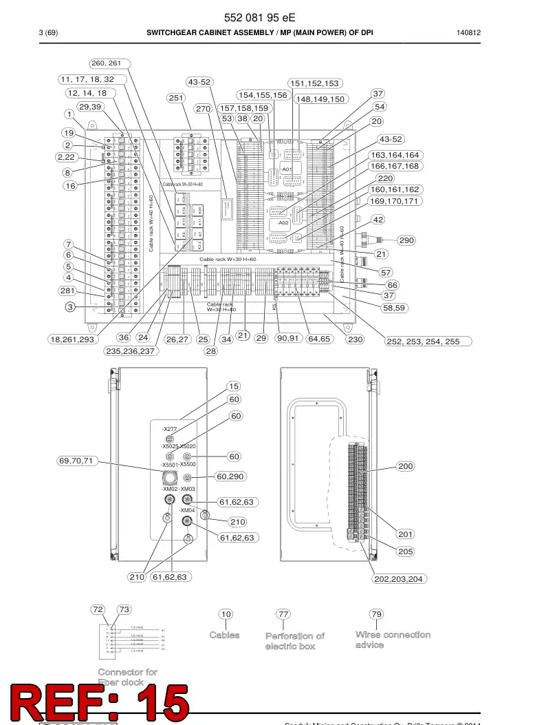 55086355 550 863 55 Decal - Sandvik Technical Drawing