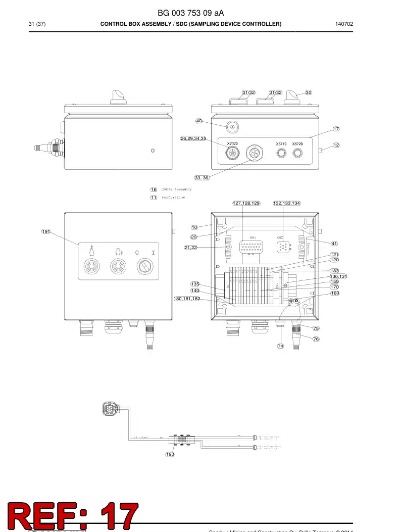 55086389b 550 863 89b Decal - Sandvik Technical Drawing