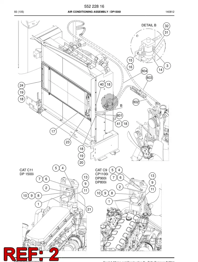 55086478a 550 864 78a Plate - Sandvik Technical Drawing