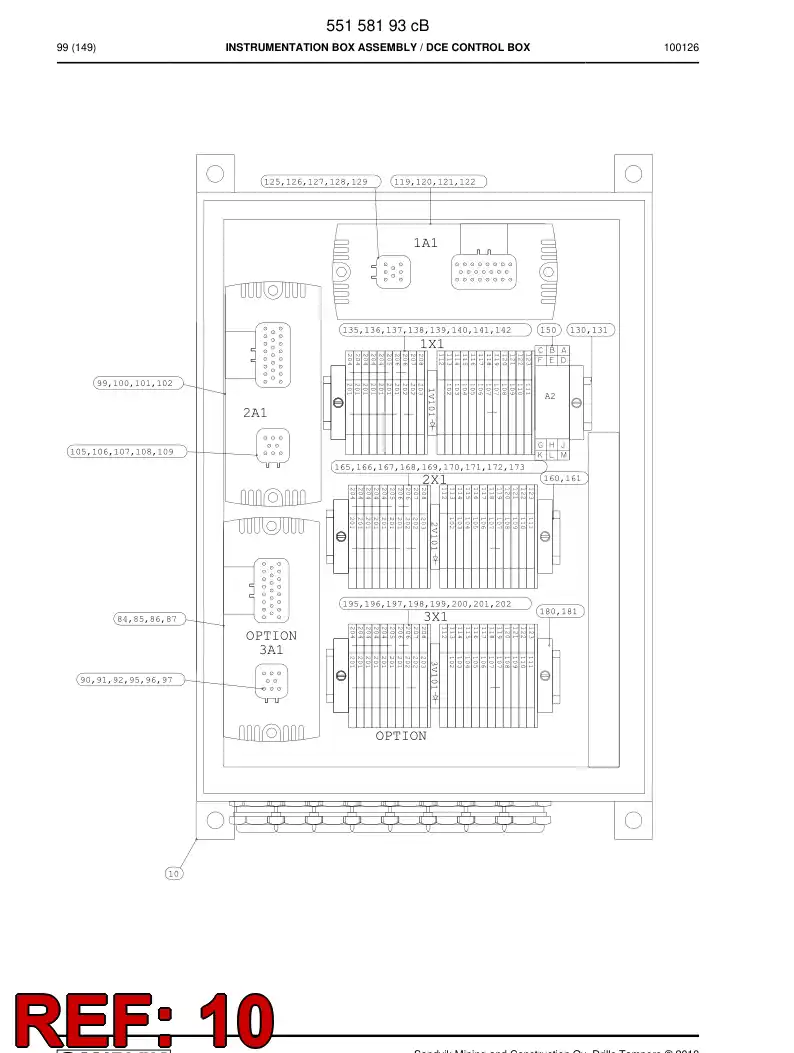 55086530 550 865 30 Steel enclosure - Sandvik Technical Drawing