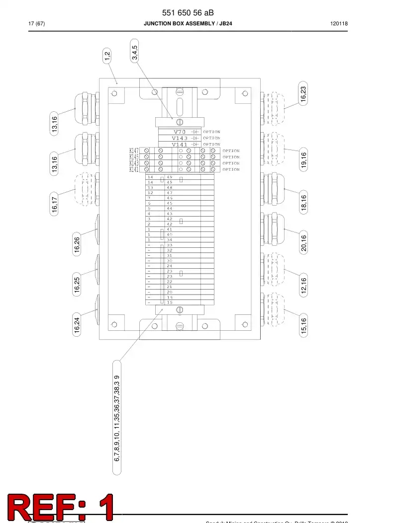 55086908 550 869 08 Stainless steel enclosure - Sandvik Technical Drawing