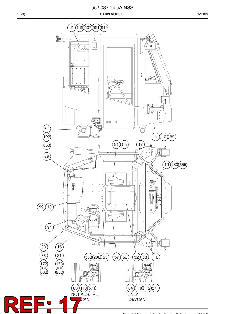 55086980 550 869 80 Instrument housing - Sandvik Technical Drawing
