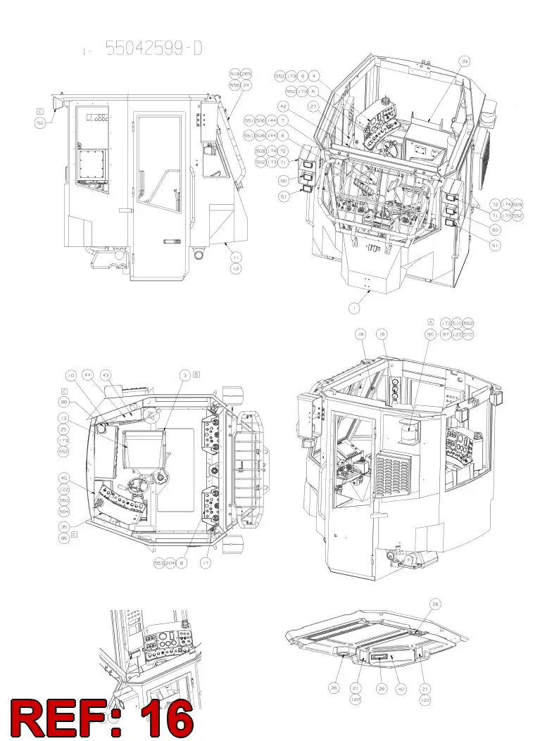 55086996 550 869 96 GAUGE ASSEMBLY - Sandvik Technical Drawing