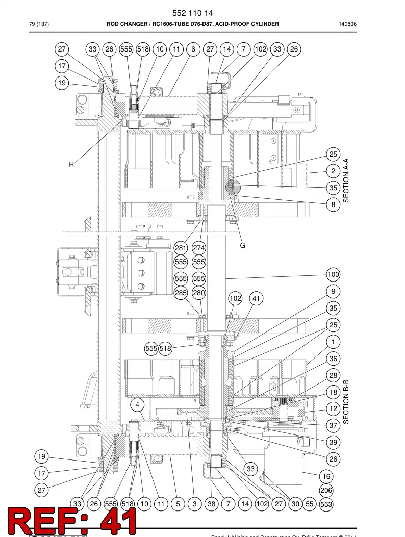 55087094 550 870 94 PARTE INTERMEDIRIA - Sandvik Technical Drawing