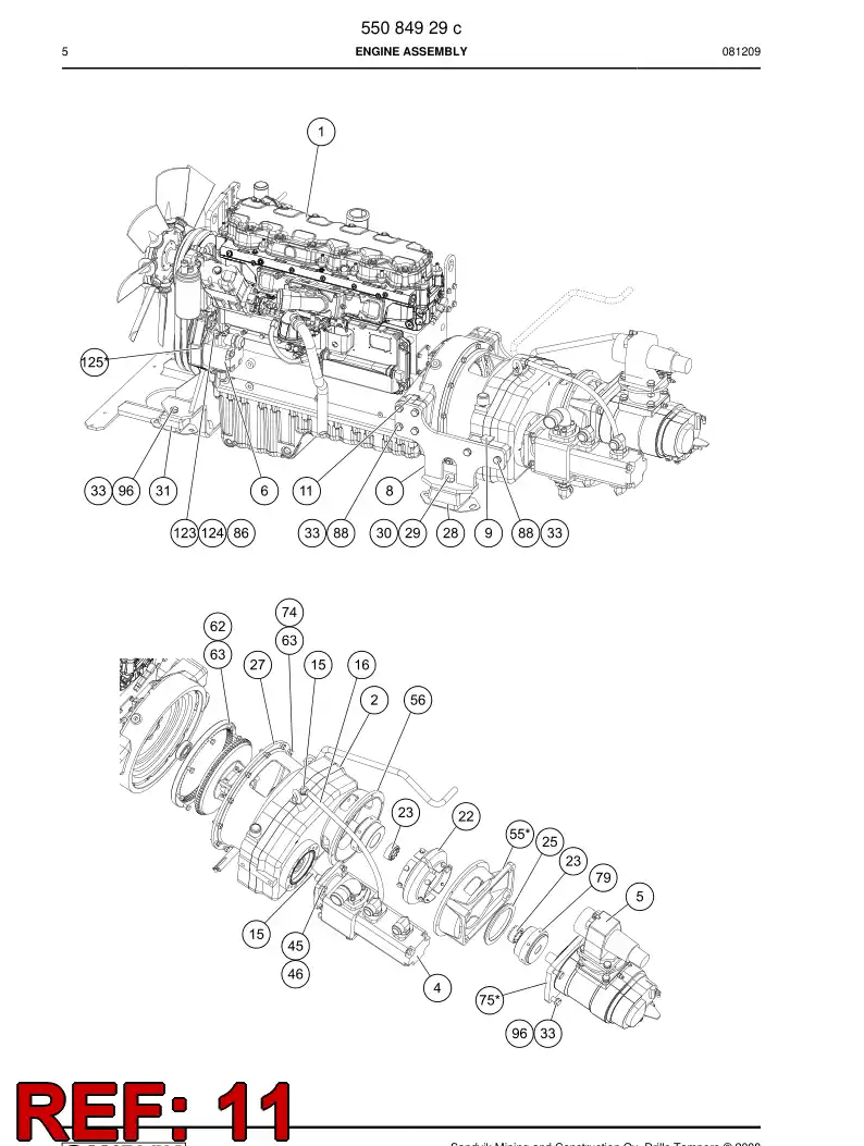 55087158 550 871 58 Spacer - Sandvik Technical Drawing