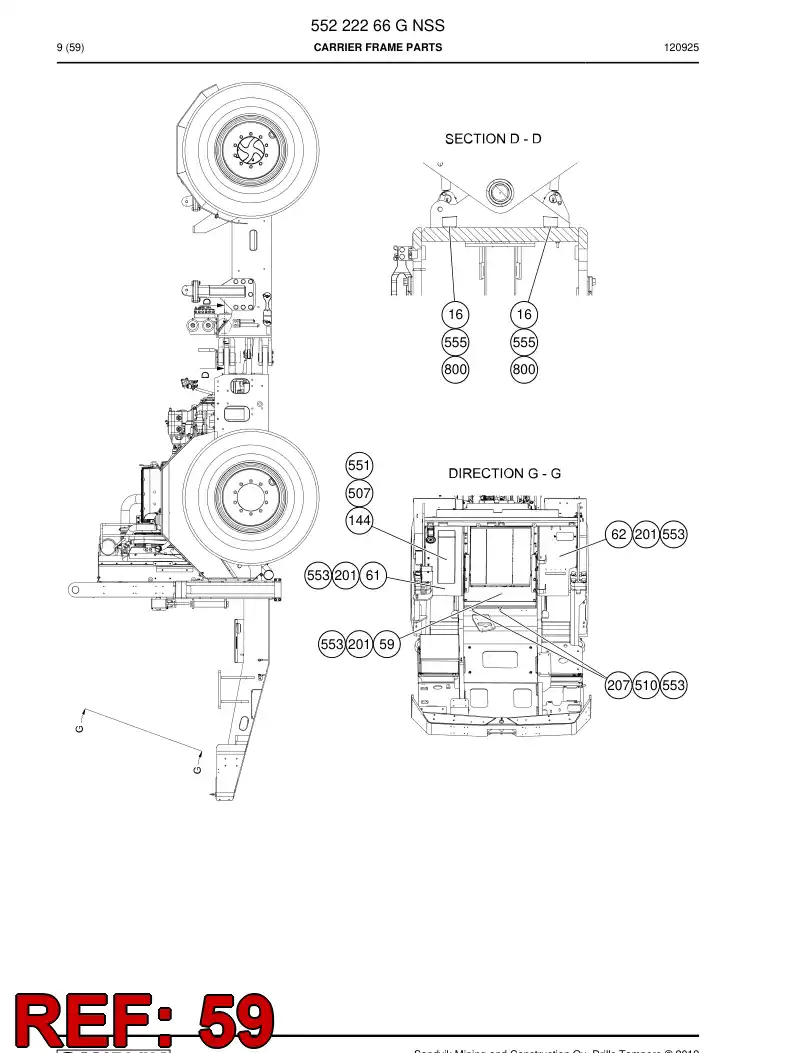 55087174a 550 871 74a Plate - Sandvik Technical Drawing
