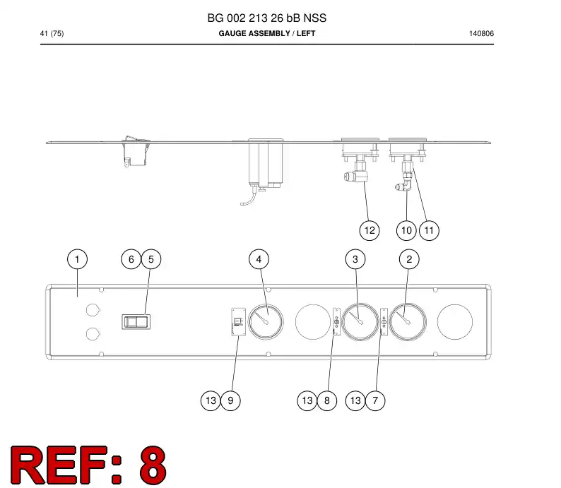 55087319 550 873 19 SEAL - Sandvik Technical Drawing