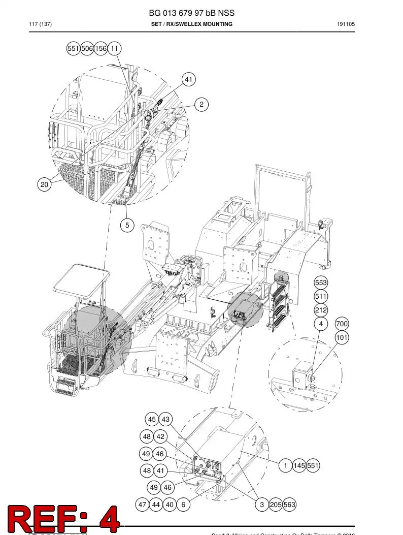 55087512 550 875 12 Plate - Sandvik Technical Drawing