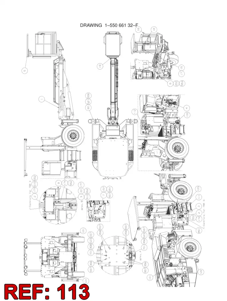 55087522 550 875 22 KEY CHAIN - Sandvik Technical Drawing