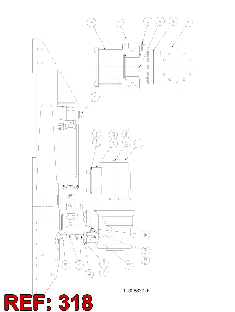 55087525 550 875 25 BOLT - Sandvik Technical Drawing