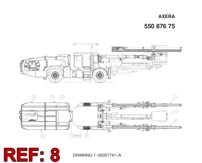 55087673 550 876 73 OPTION MODULE - Sandvik Technical Drawing