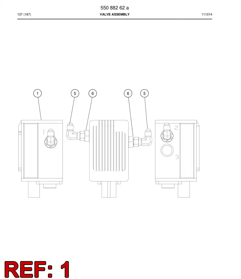 55087677 550 876 77 Pressure regulating valve - Sandvik Technical Drawing