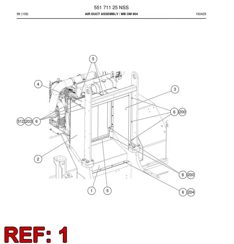 55087782 550 877 82 Plate - Sandvik Technical Drawing