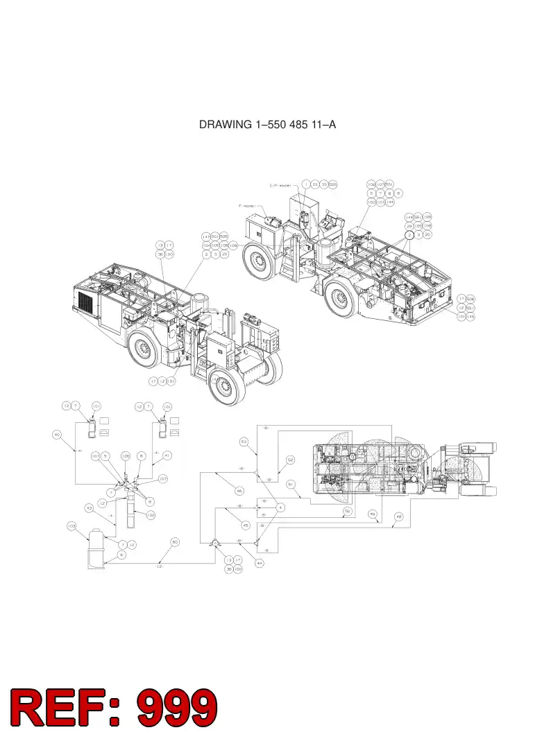 55087922 550 879 22 HOSING - Sandvik Technical Drawing
