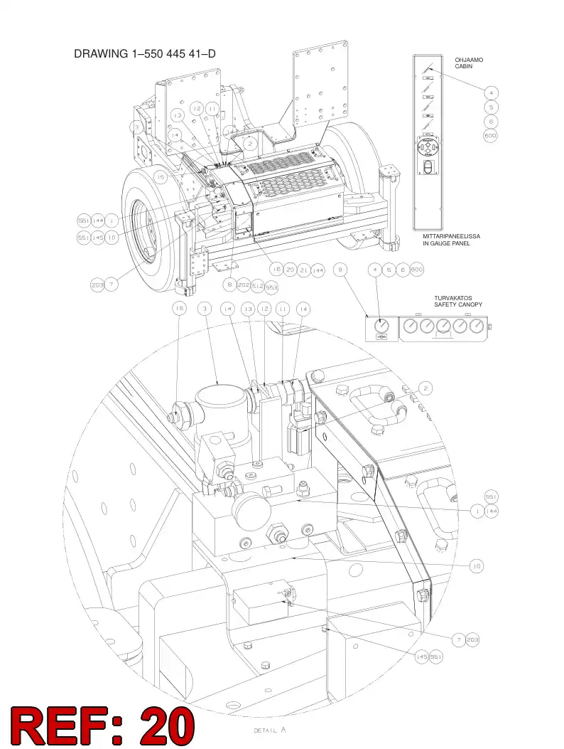 55088289 550 882 89 JUNCTION BOX ASSEMBLY - Sandvik Technical Drawing